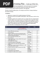 CommCare Scale Up - Training Plan