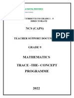 GRADE 9 - Maths - Trace The Concept - Teacher Document