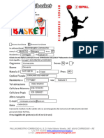 Minibasket Modulo Iscrizione 2022-2023 - Compilato