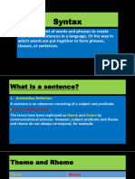 Power Point Presentation 4 Syntax