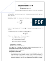 Dispersive Power of Prism