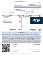 Comprobante de Nomina: Este Documento Es Una Representación Impresa de Un CFDI