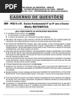 Caderno de Questões SESI