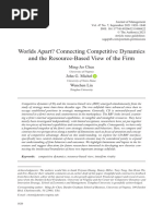 Chen Et Al 2021 Worlds Apart Connecting Competitive Dynamics and The Resource Based View of The Firm