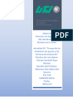 Actividad 03 - Ensayo de Las Dinámicas de Grupos y Las Técnicas de Evaluación