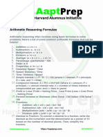 AaptPrep - Arithmetic Reasoning Formulas