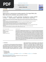 51 Improvement in Ammonia Gas Sensing Properties of La Doped MoO3 Thin Films Fabricated by Nebulizer Spray Pyrolysis Method - ScienceDirect