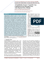 Determinants of Smallholder Farmers' Vegetable Crop Commercialization in East Hararghe Zone, Oromia Regional State, Ethiopia