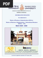 IM-BHU Information Bulletin 2024-26