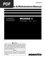 Komatsu PC210LC 11 Operation Maintenance Manual