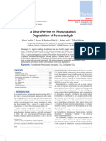 A Short Review On Photocatalytic