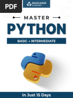 Master Python Basic To Inter in 15 Days Version01