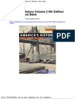 Dwnload Full Americas History Volume 2 9th Edition Edwards Test Bank PDF