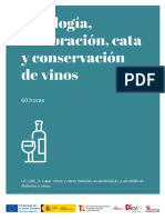 Tipología, Elaboración, Cata y Conservación de Vinos