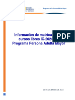 Información de Matrícula IC-2024