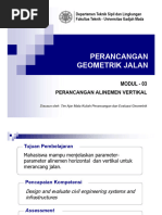 Modul 3 Perancangan Alinemen Vertikal