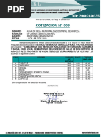 Cotizacion de Wapro-Sion