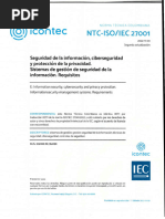 Norma NTC Iso Iec 27001 2022