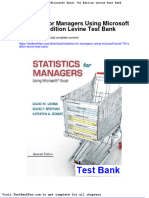 Dwnload Full Statistics For Managers Using Microsoft Excel 7th Edition Levine Test Bank PDF