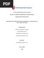 Programa de Intervencion para Mejorar La Calidad de Vida de Un Niño Con Tdah