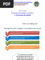 1-El Proceso de Cambio y El Dinero Resumen