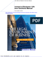 Dwnload Full Legal Environment of Business 12th Edition Meiners Solutions Manual PDF