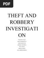 Theft and Robbery Investigation