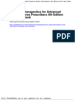 Dwnload Full Pharmacotherapeutics For Advanced Practice Nurse Prescribers 4th Edition Woo Test Bank PDF