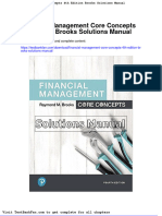 Dwnload Full Financial Management Core Concepts 4th Edition Brooks Solutions Manual PDF