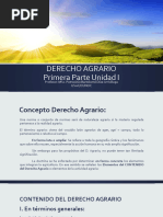 DERECHO AGRARIO UNIDAD I. 1a. Parte