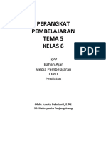 Perangkat Pembelajaran Tema 5 Kelas 6: RPP Bahan Ajar Media Pembelajaran LKPD Penilaian