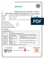 Workshop On Ec2 4 Design of Fastenings For Use in Concrete