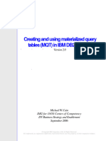 Materialized Query Table in db2