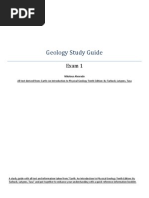 Geology Study Guide One Through Seven