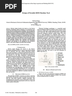 Design of Portable EDM Machine Tool