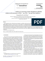 Electrochemical Noise Analysis of Corrosion of Pure Aluminium in Alkaline Solution in The Presence of SO42 Ion, NO3 Ion and Na2S Additives