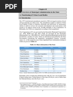 An Overview of Municipal Administration in The State