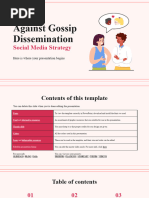 Against Gossip Dissemination Social Media Strategy by Slidesgo