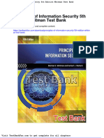 Dwnload Full Principles of Information Security 5th Edition Whitman Test Bank PDF