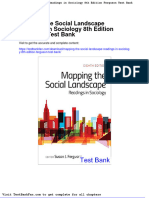 Dwnload Full Mapping The Social Landscape Readings in Sociology 8th Edition Ferguson Test Bank PDF