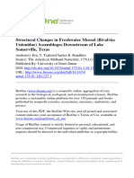 Structural Changes in Freshwater Mussel Bivalviaunionidae Assemblages Downstream of Lake Somerville Texas