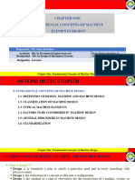 Chapter One Fundamental Concepts of Machine Element Design