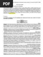 Reglamento General de La Ley Organica Del Servicio de Policia.