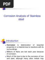 MCE328 Corrosionanalysisofstainlesssteel 100509104621 Phpapp01