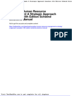 Dwnload Full Canadian Human Resource Management A Strategic Approach Canadian 10th Edition Schwind Solutions Manual PDF