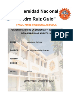 3era Practica - DETERMINACION DE LA EFICIENCIA Y EL RENDIMIENTO DE LAS MAQUINAS AGRICOLAS