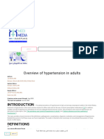 Overview of Hypertension in Adults