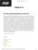 Acute Lymphoblastic Leukemia - Lecturio