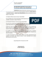 Edital de Processo Seletivo #001/2023-E Gabarito Oficial E Resultado Preliminar