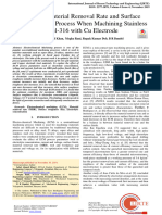 Effect On Material Removal Rate and Surface Finish in ECM Process When Machining Stainless Steel-316 With Cu Electrode